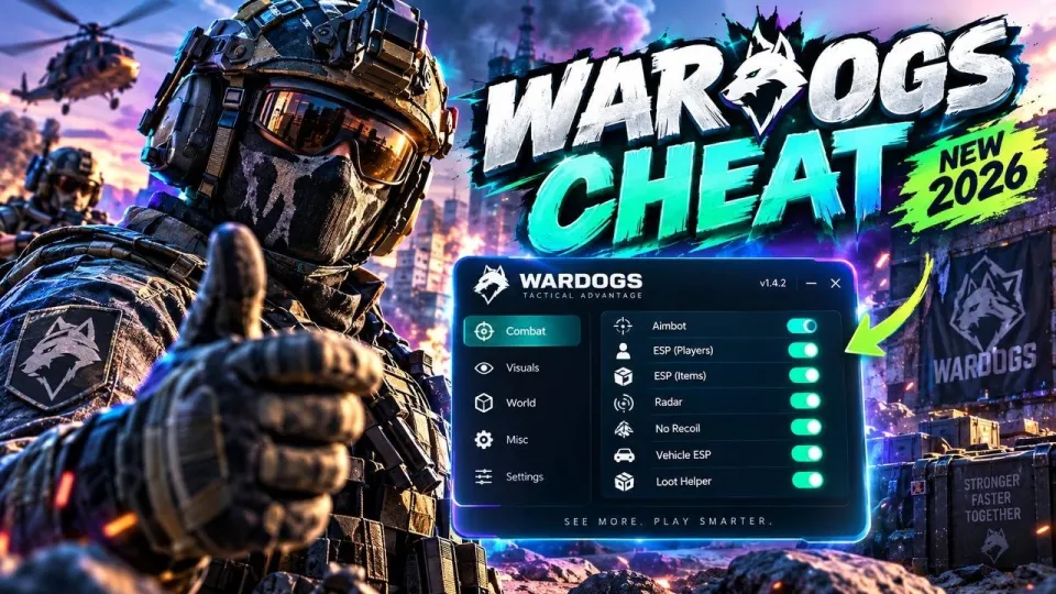 WARDOGS Cheat 2026 – Radar, No Recoil & Vehicle ESP | Combat Tools Overview